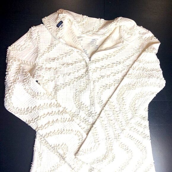 Baxis & Baxis Long Sleeve Zip-up Top with Cutout Design - Picture 9 of 11